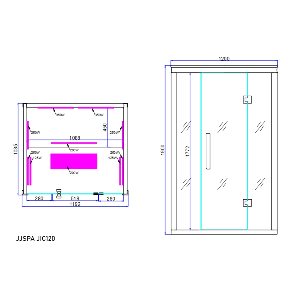 JIC120 – Infracrvena sauna - Slika 2